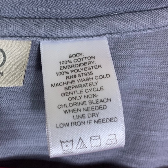 Logo Lori Goldstein Eyelet Lace Embroidered Top 1X - Picture 6 of 6